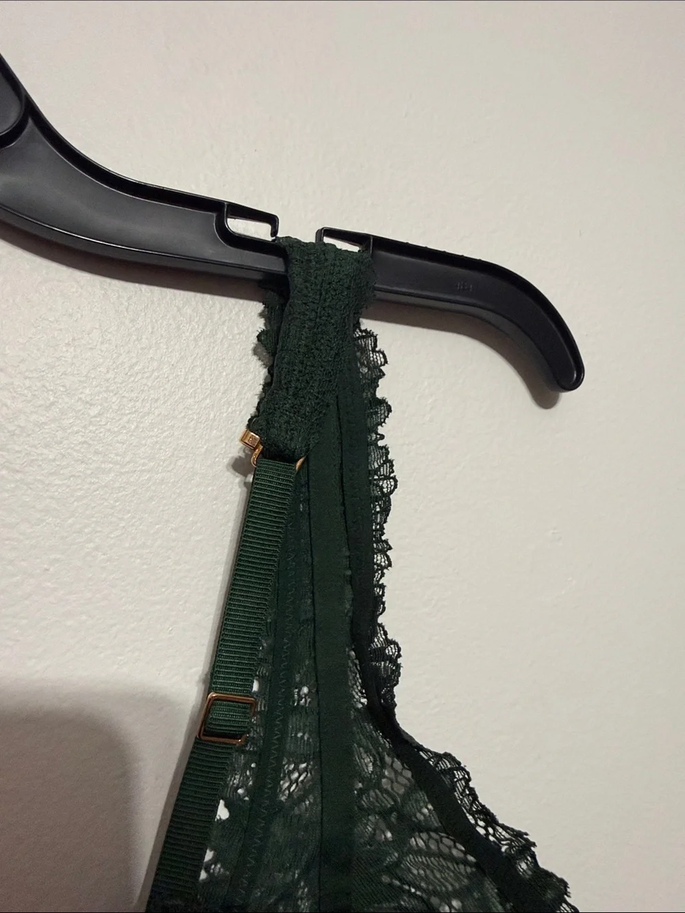 Aerie Green Laced Bra wireless sans armature